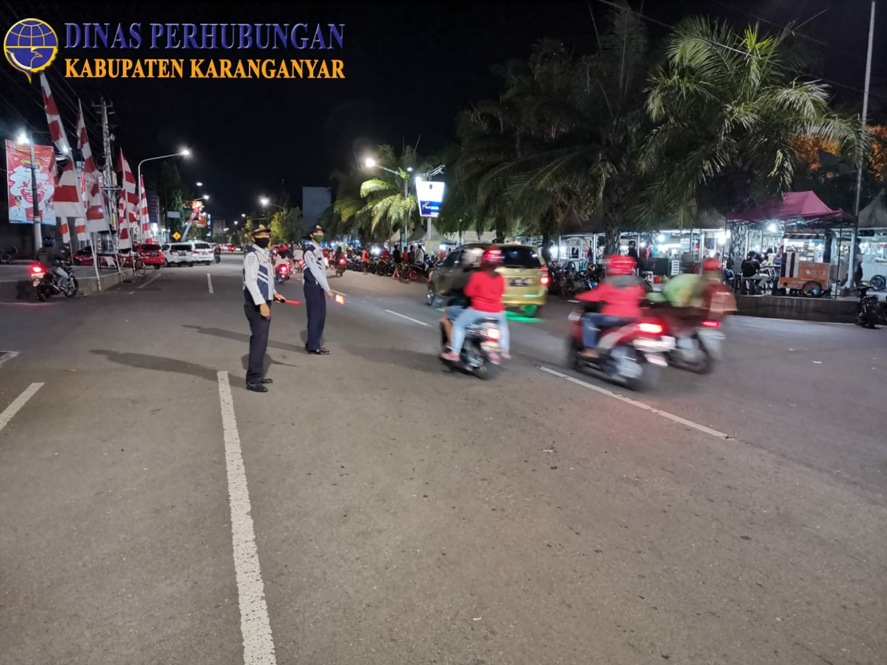 Giat Pengaturan Lalu Lintas Malam Takbir